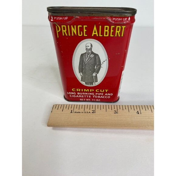 Prince Albert Tobacco Tin with Hinged Lid Antique - Picture 4 of 4